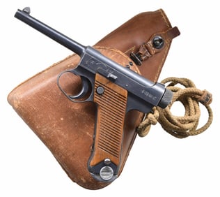 WW2 JAPANESE NAGOYA T14 NAMBU SEMI AUTO PISTOL.