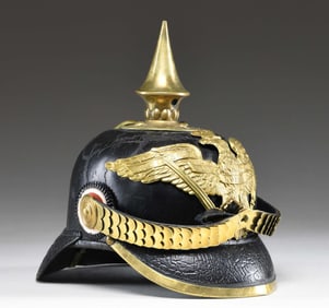 IMPERIAL GERMAN PRUSSIAN GARDE NCO HELMET.