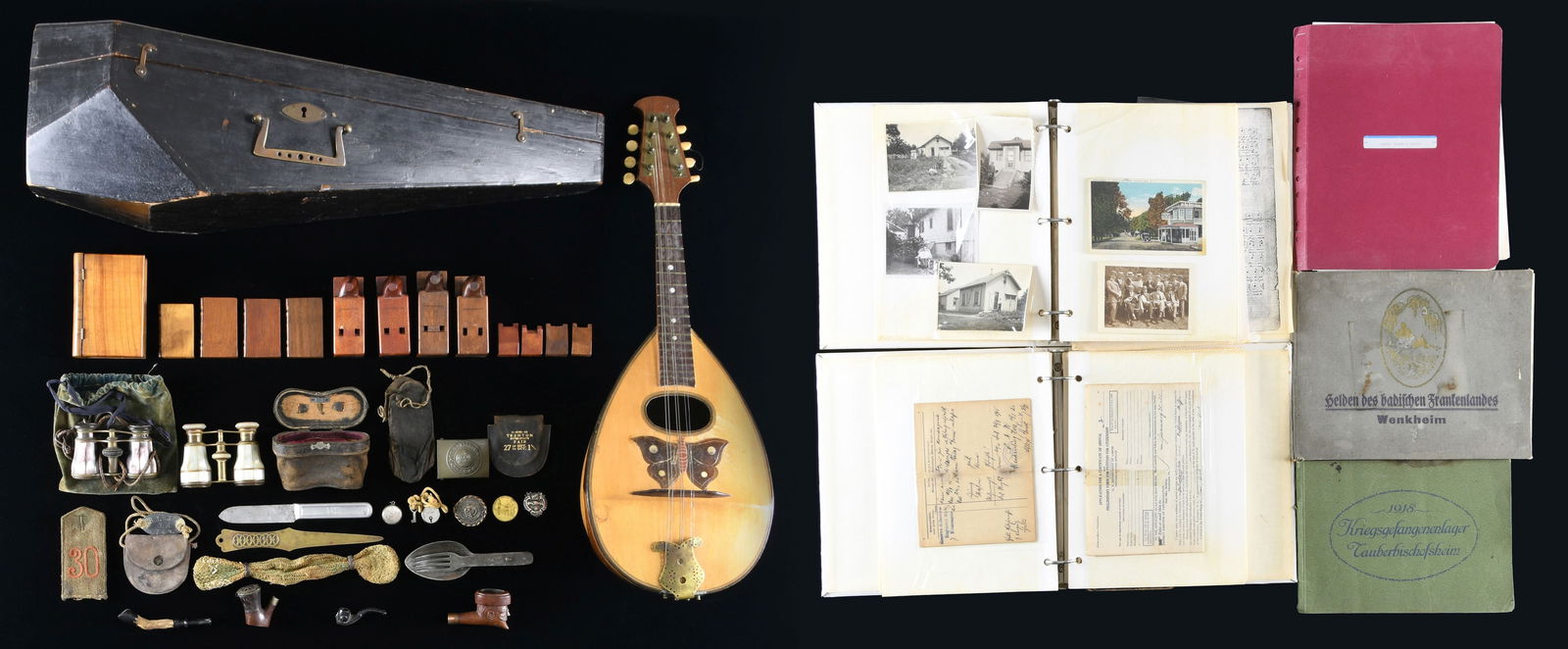 A WWI GERMAN GROUP BEONGING TO ADOLF DURR.: Please note as of 5/5/25 this item description has been updated. Please revisit this description and contact us with any questions. Adolf Durr was born on August 25, 1891 and studied cabinet making un