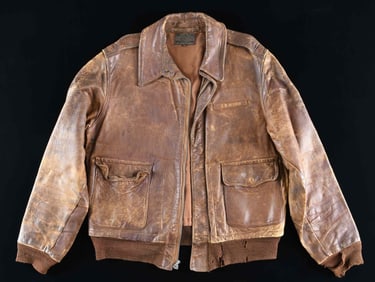 WWII ARMY AIR FORCE A-2 FLIGHT JACKET BELONGING TO