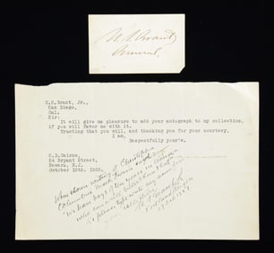 SIGNATURE OF U.S. GRANT AS GENERAL AND THE