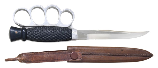 BRITISH WWI / WWII OFFICER SHEFFIELD KNUCKLE KNIFE