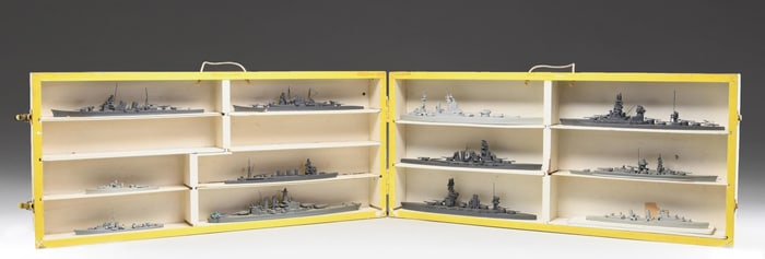 12 WWII NAVAL SHIP IDENTIFICATION MODELS IN