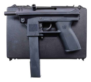 INTRATEC AB-10 PISTOL WITH INTRATEC PLASTIC CASE &