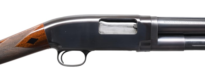 WINCHESTER MODEL 12 BLACK DIAMOND PUMP SHOTGUN.