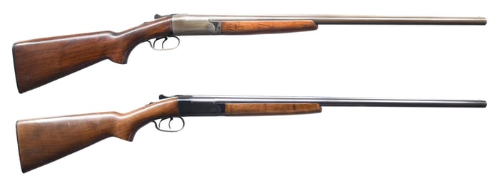 TWO WINCHESTER MODEL 24 SXS SHOTGUNS.