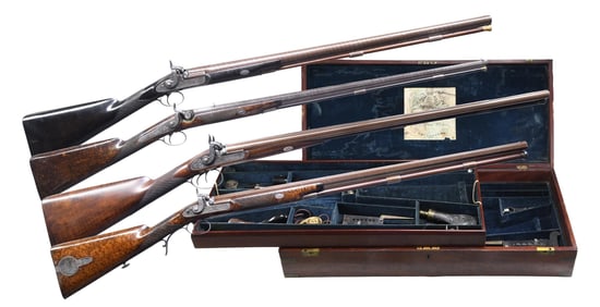 INCREDIBLE TWO GUN TWO RIFLE SPORTSMANS BATTERY BY