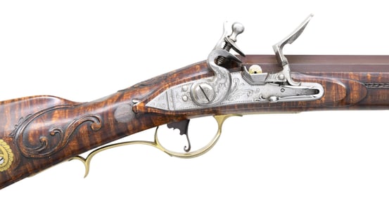 JACK HAUGH CONTEMPORARY GOLDEN AGE KENTUCKY RIFLE