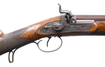 SINGLE PERCUSSION SPORTING RIFLE BY STAUDENMAYER.