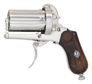 BELGIAN ARENDT PEPPERBOX REVOLVER.