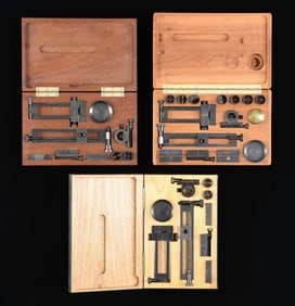3 HANDMADE BOXED SETS OF VERNIER SIGHTS BY STEVE