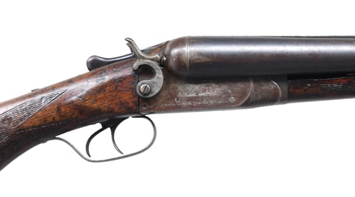 WELLS FARGO MARKED ITHACA HAMMER GUN WITH FACTORY
