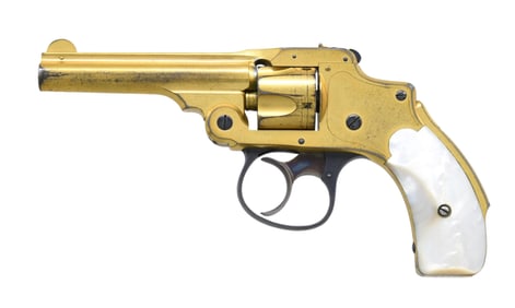 SMITH & WESSON 1ST MODEL SAFETY HAMMERLESS GOLD