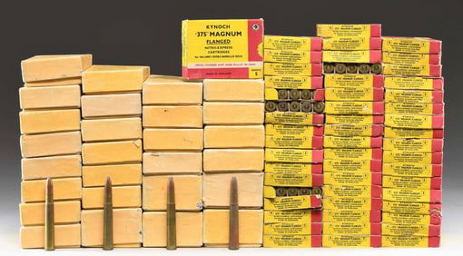 ABOUT 500 RDS. OF VARIED 375 FLANGED MAG AMMO.