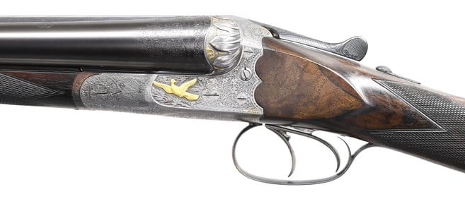 J.P. SAUER DELUXE MEISTERWERK GOLD INLAID BOXLOCK