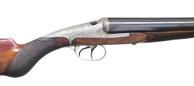 FRENCH DARNE V22 SLIDING BREECH SXS SHOTGUN.
