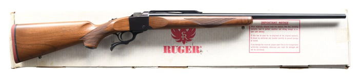 RUGER NO. 1-B SINGLE SHOT RIFLE.