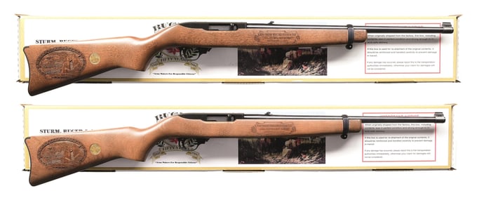 CONSECUTIVELY NUMBERED PAIR OF RUGER 10/22