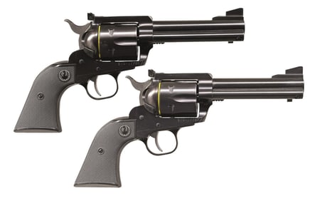 CONSECUTIVE PAIR OF RUGER NM BLACKHAWK REVOLVERS.