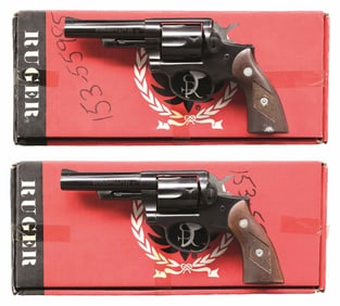 CONSECUTIVE PAIR US MARKED RUGER SERVICE-SIX