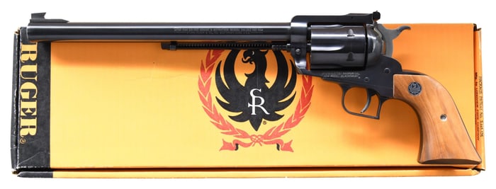 RUGER 357 MAX. NEW MODEL BLACKHAWK REVOLVER.