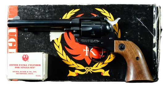 RUGER OLD MODEL SINGLE-SIX CONVERTIBLE REVOLVER.
