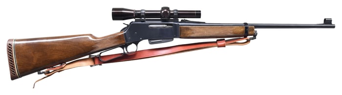 BROWNING BLR LEVER ACTION RIFLE WITH SCOPE.