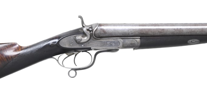 8 BORE E.M. REILLY UNDERLEVER HAMMER WATERFOWLER.