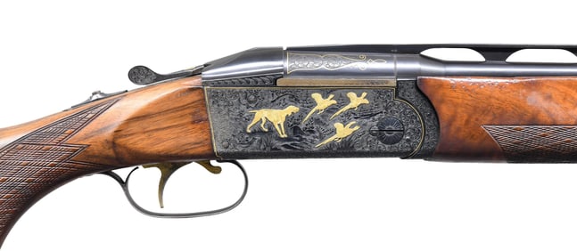 KRIEGHOFF ERIC BOESSLER ENGRAVED & GOLD INLAID
