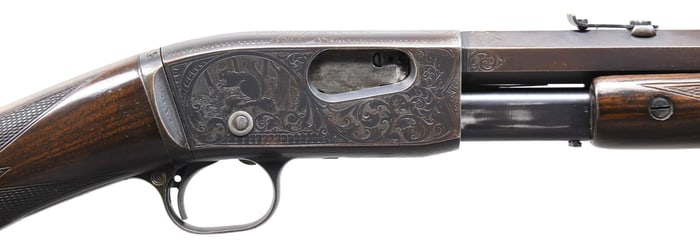 REMINGON MODEL 12 F GRADE FACTORY ENGRAVED SLIDE