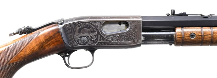 REMINGTON MODEL 12 D GRADE FACTORY ENGRAVED SLIDE