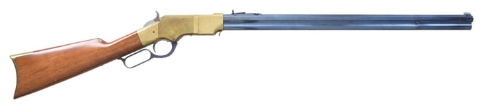 A UBERTI MODEL 1860 HENRY LEVER ACTION RIFLE.