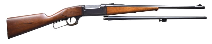 SAVAGE 99F COMBINATION RIFLE AND SHOTGUN KIT.