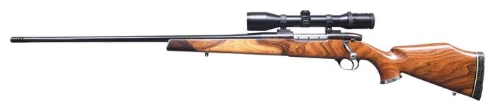 WEATHERBY MARK V LEFT HAND BOLT ACTION RIFLE.