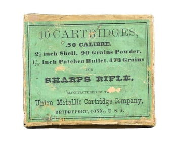 1 BOX OF UNION METALLIC CARTRIDGE COMPANY 50-90