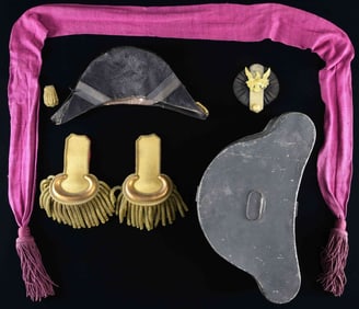 PRE-CIVIL WAR MILITIA OFFICER'S CHAPEAU WITH