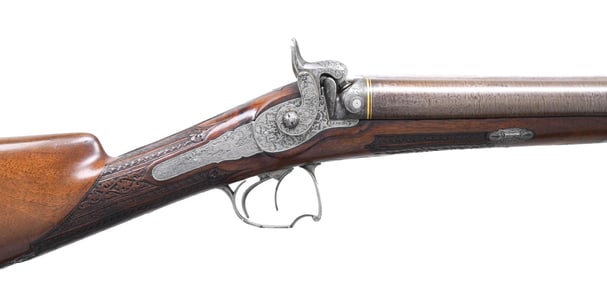 A.V. LEBEDA HIGH QUALITY DOUBLE PERCUSSION SHOTGUN