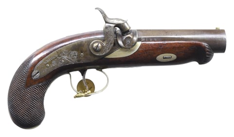 SCARCE JOHN KRIDER PERCUSSION DERINGER PISTOL.