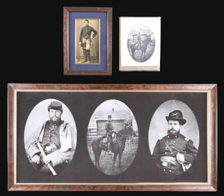 3 FRAMED CIVIL WAR ERA PHOTOGRAPHS