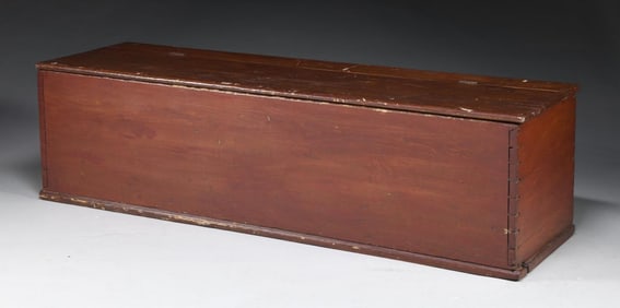 LARGE PINE 6 BOARD CHEST.