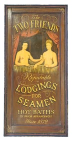 BAUDY ADVERTISING SIGN OFFERING REPUTABLE LODGING