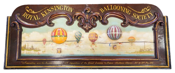 ROYAL KENSINGTON BALLOONING SOCIETY SIGN.