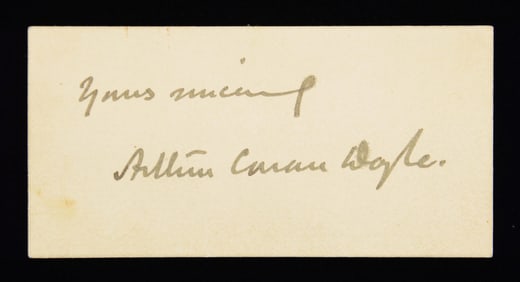 RARE CALLING CARD WITH FULL SIGNATURE OF ARTHUR