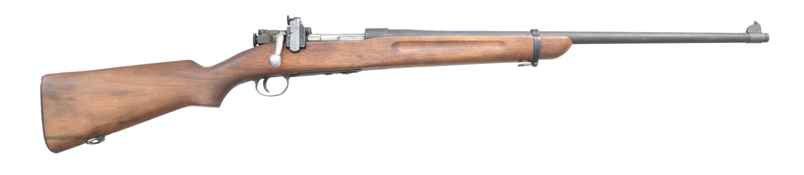 SPRINGFIELD MODEL 1922 M2 BOLT ACTION TRAINING: RIFLE. Cal. 22 LR. S# 6488. Bbl. 24 1/2". Marked behind front sight "SA / flaming bomb / 10 38". Receiver is marked "U.S. / SPRINGFIELD / ARMORY / CAL. .22 M2". Receiver & bbl. drilled & tapped for sc