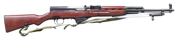CHINESE FACTORY 26 SKS SEMI-AUTO MILITARY RIFLE.
