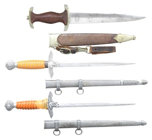 3 WWII GERMAN DAGGERS