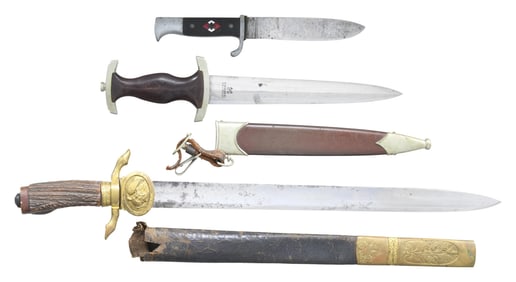 3 GERMAN EDGED WEAPONS