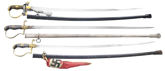 3 GERMAN MILLITARY SWORDS