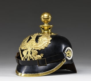 WWI PRUSSIAN ENLISTED ARTILLERY HELMET.