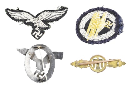 WWII GERMAN LUFTWAFFE BADGES & INSIGNIA
